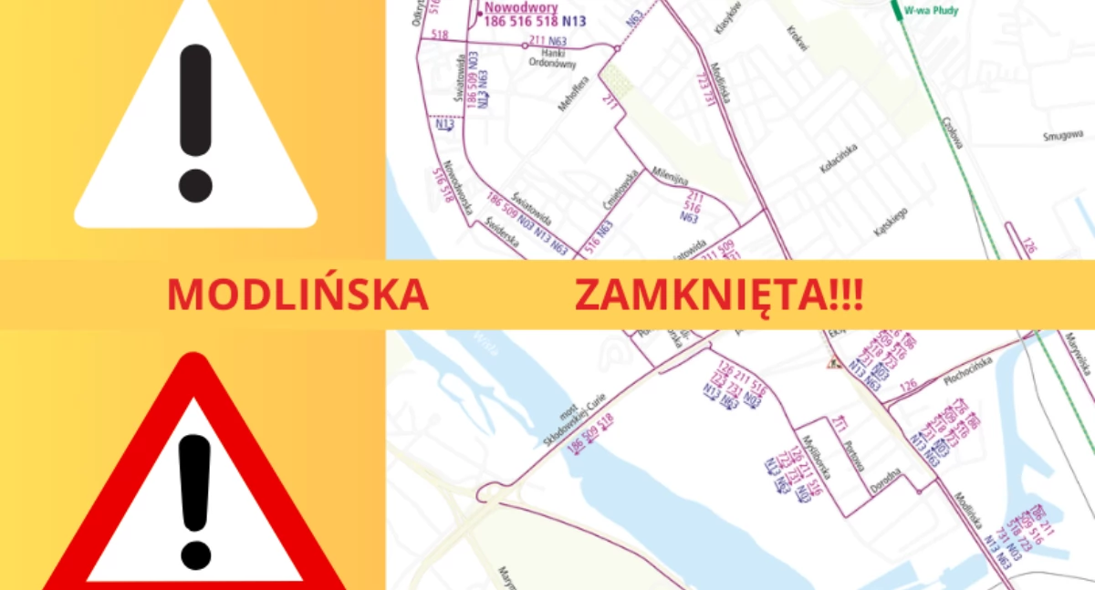 Społeczne, prawda Nastąpi zamknięcie Modlińskiej! - zdjęcie, fotografia