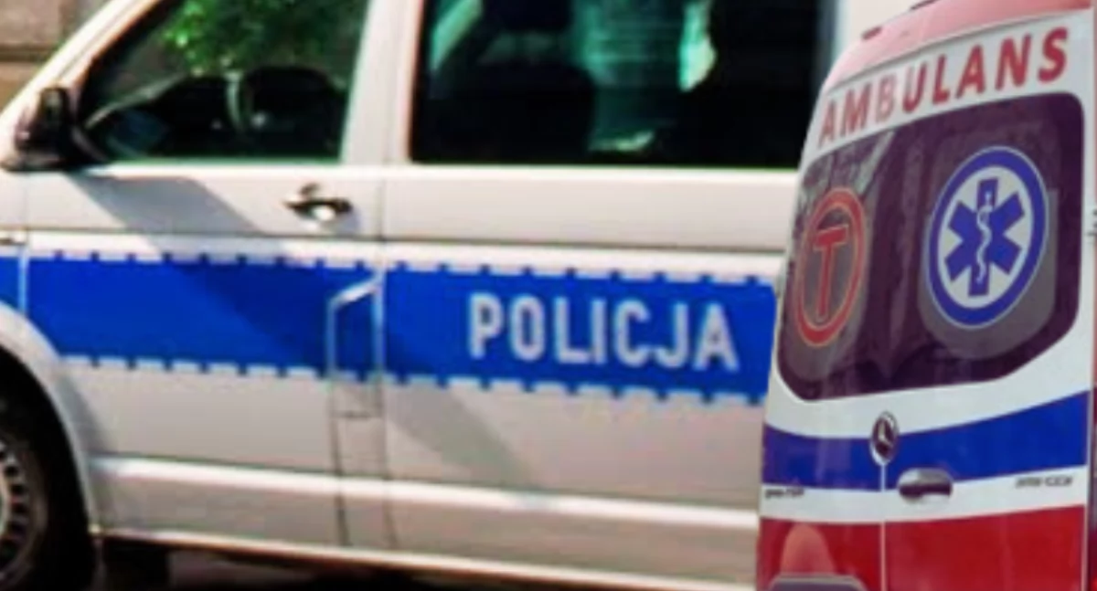 Wypadki, Groźne zderzenie czołowe Białołęce Ranni policjanci - zdjęcie, fotografia