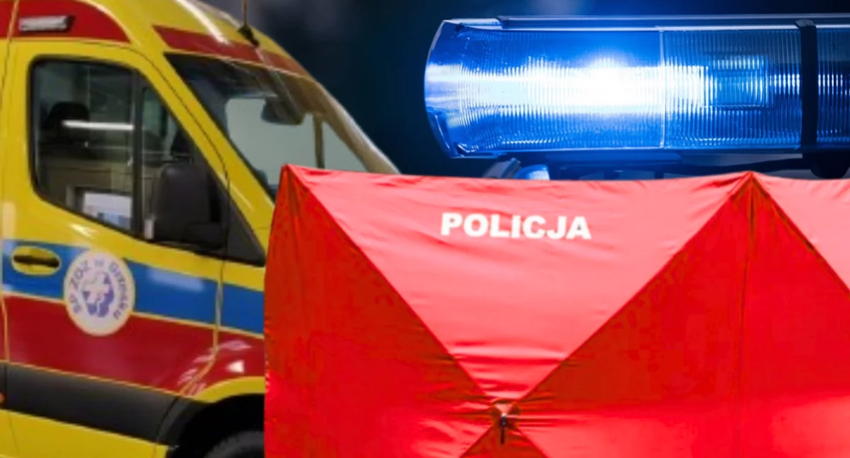 Działania Służb, Tragedia Białołęce Kobieta wypadła wysokości - zdjęcie, fotografia
