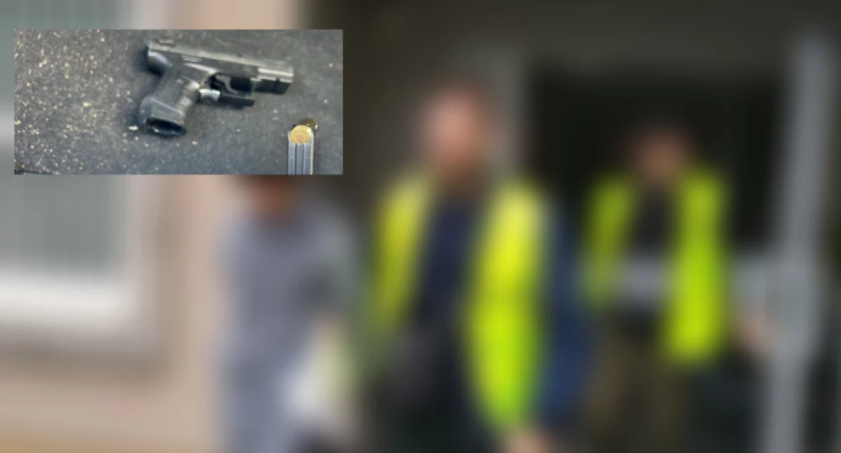Działania Służb, Czeczen Modlińskiej rękach policjantów Akcja Białołęce - zdjęcie, fotografia