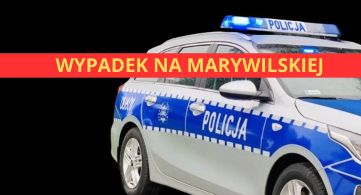 Wypadki, Wieczorny wypadek Marywilskiej stało - zdjęcie, fotografia