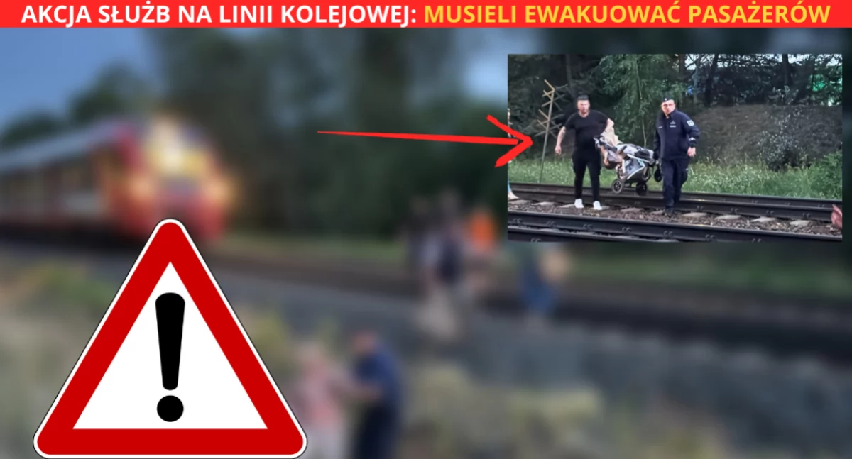 Działania Służb, Wypadek linii kolejowej Białołęce Akcja ewakuacyjna (ZDJĘCIA) - zdjęcie, fotografia