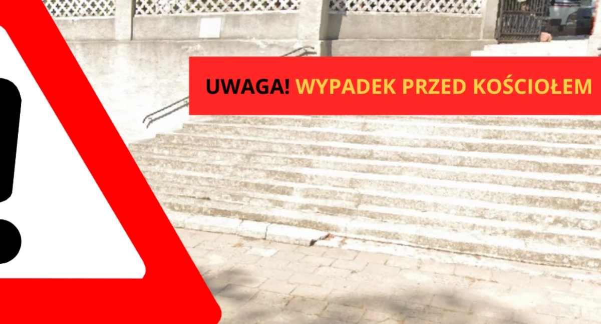 Wypadki, Pijany wjechał cztery samochody jedno zawisło schodach Wypadek Białołęce - zdjęcie, fotografia