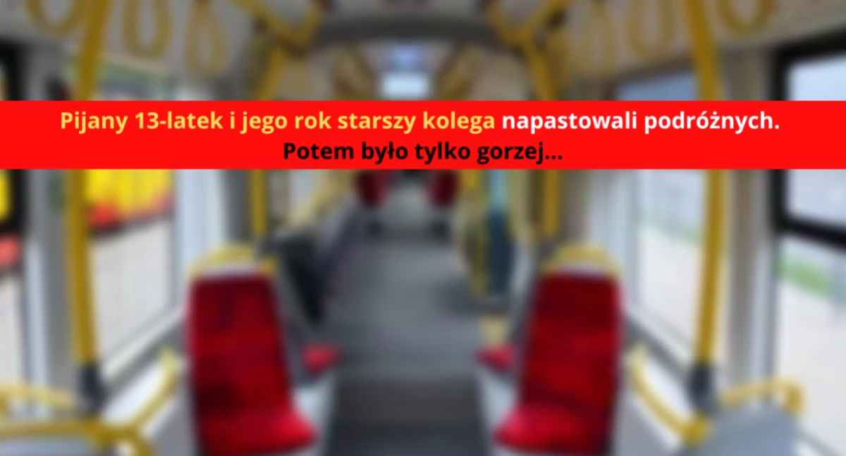 Działania Służb, Zlać mało Agresywni nastolatkowie tramwaju Akcja Warszawie - zdjęcie, fotografia