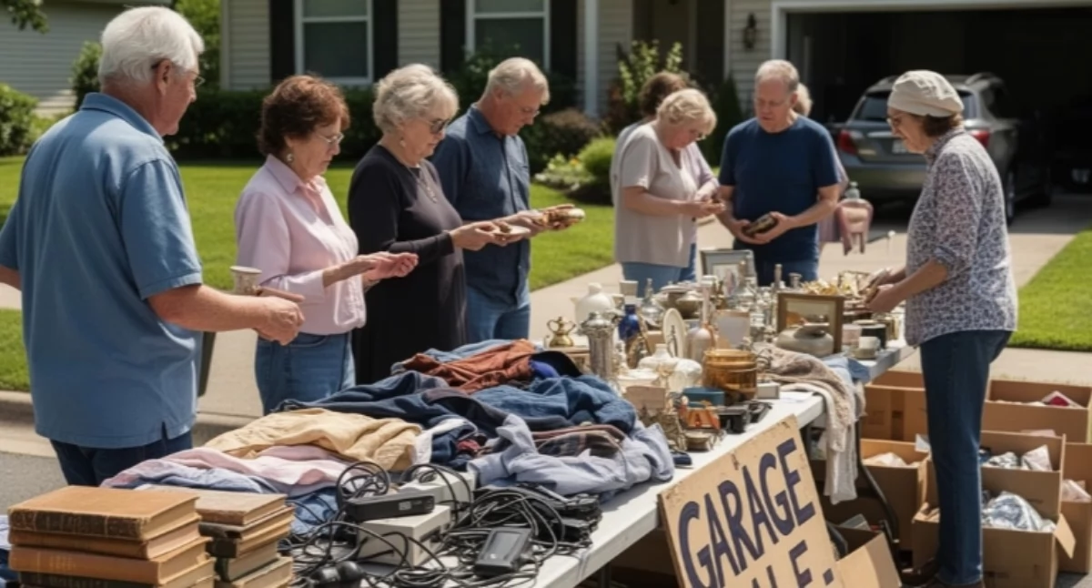 Społeczne, WYPRZEDAŻ GARAŻOWA Białołęce - zdjęcie, fotografia