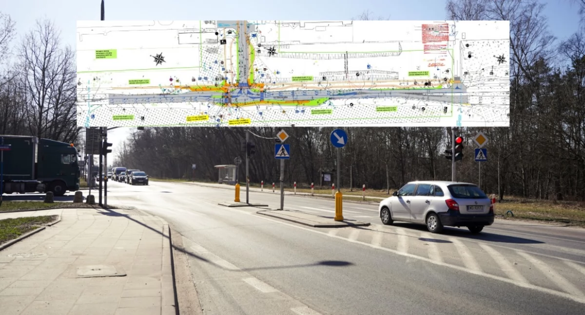 Drogi, SKRZYŻOWANIE Białołęce zostanie ZMODERNIZOWANE! (ZMIANY) - zdjęcie, fotografia